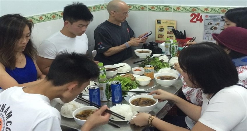 Bun cha in Hanoi, Vietnam